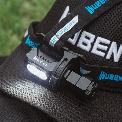 Wuben E7 - Lampe frontale LED rechargeable 1800 lumens