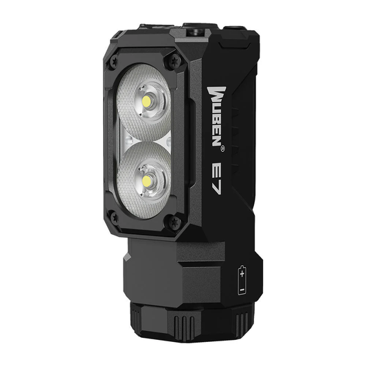 Wuben E7 - Lampe frontale LED rechargeable 1800 lumens