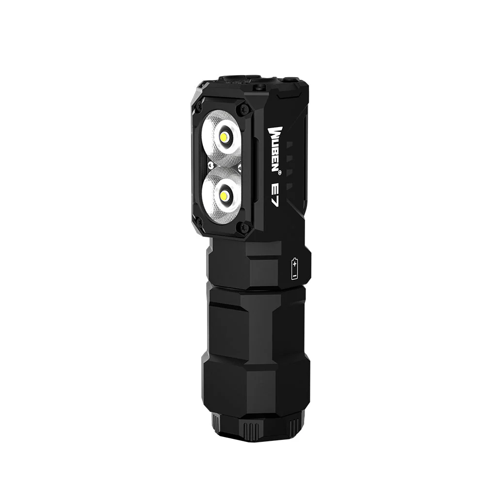 Wuben E7 - Lampe frontale LED rechargeable 1800 lumens