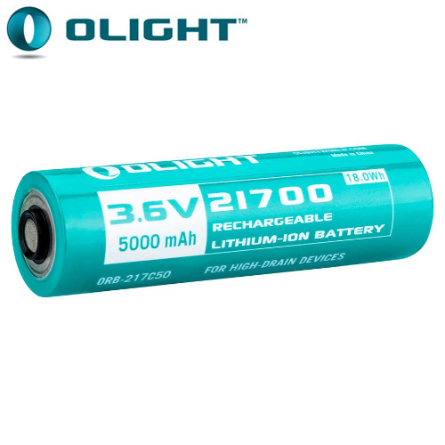 Batterie Olight ORB 217C50 5000 mAh lampes Warrior X PRO, M2R PRO, Seeker 2  PRO