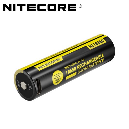 Batterie Nitecore NL1836R 18650 Rechargeable – 3600mAh 3.6V protégée  Li-ion- ecologeek4u