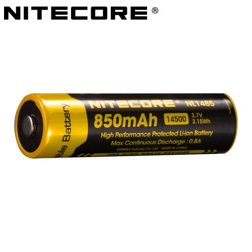 Batterie Nitecore NL147 NL1485 14500 850mAh Li-ion protégée