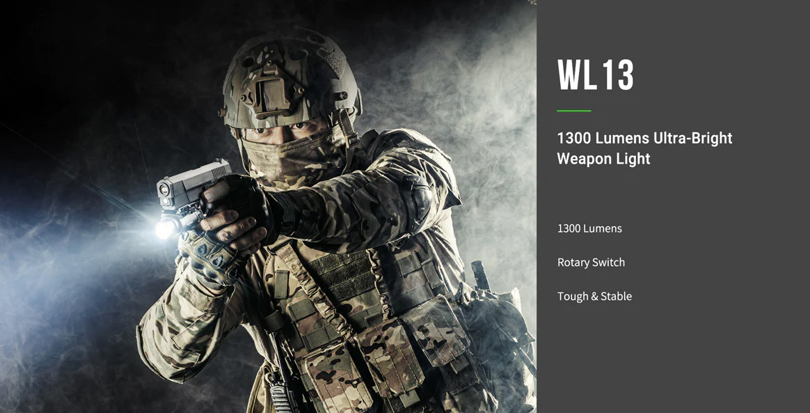 Lampe tactique arme à feu Nextorch WL50iR 860Lumens + Infra rouge