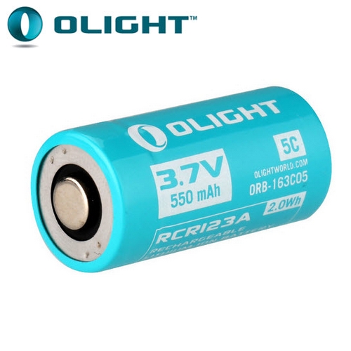 Batterie Olight 16340 5C 550mAh IMR pour lampe Olight H1R et S1R baton