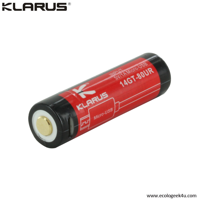 Câble Klarus micro usb/USB pour lampe rechargeable, batterie ou chargeurs